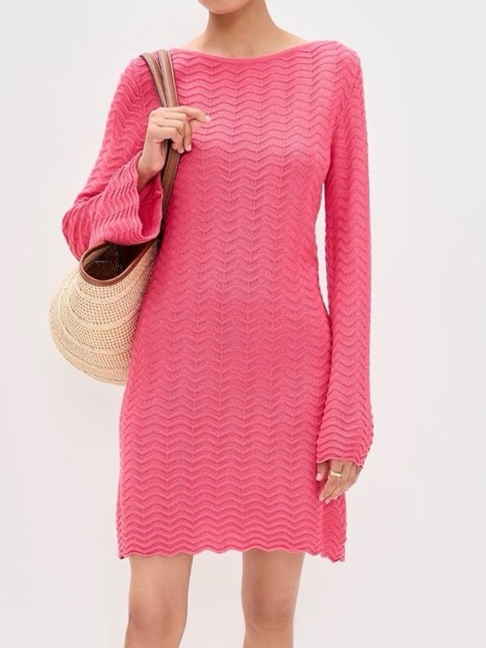 Peixoto Lucia Long-Sleeve Knit Mini Dress